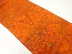 花更紗模様織出し名古屋帯